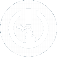 logo for MI Safe Start, which is a computer power button with an image of Michigan inside of it